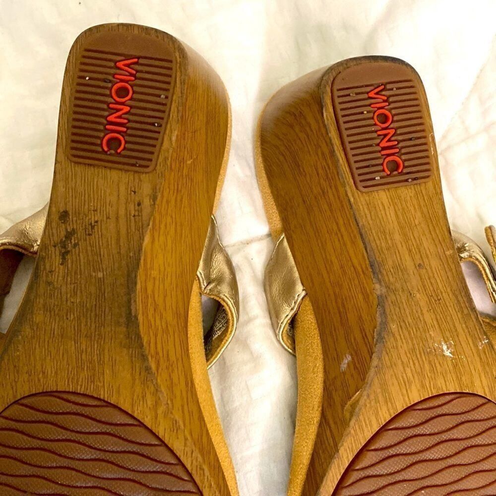 Vionic Ortho heel Technology Snake Print Sandals.Size 7 see video - Picture 7 of 13